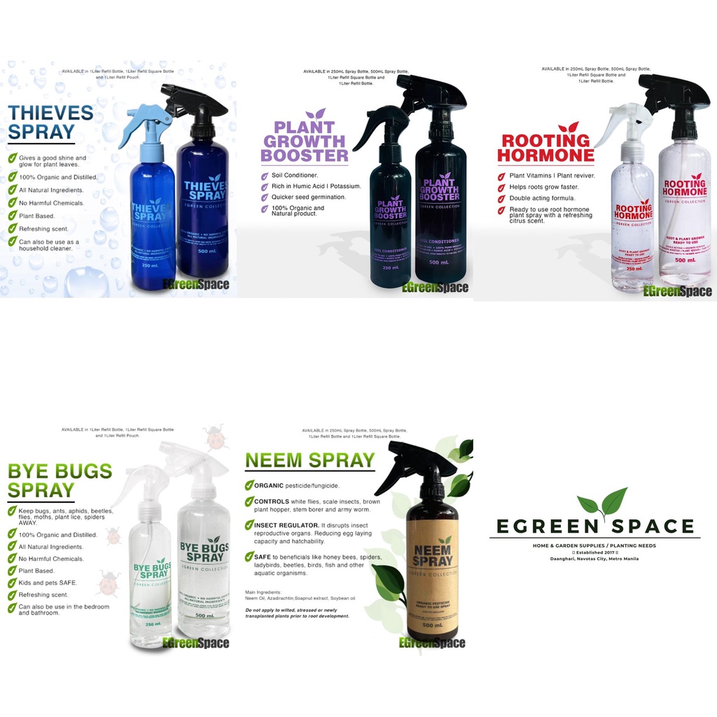Thieves Neem Bye Bugs Growth Root Booster | Plant Spray - 250mL/500mL ...