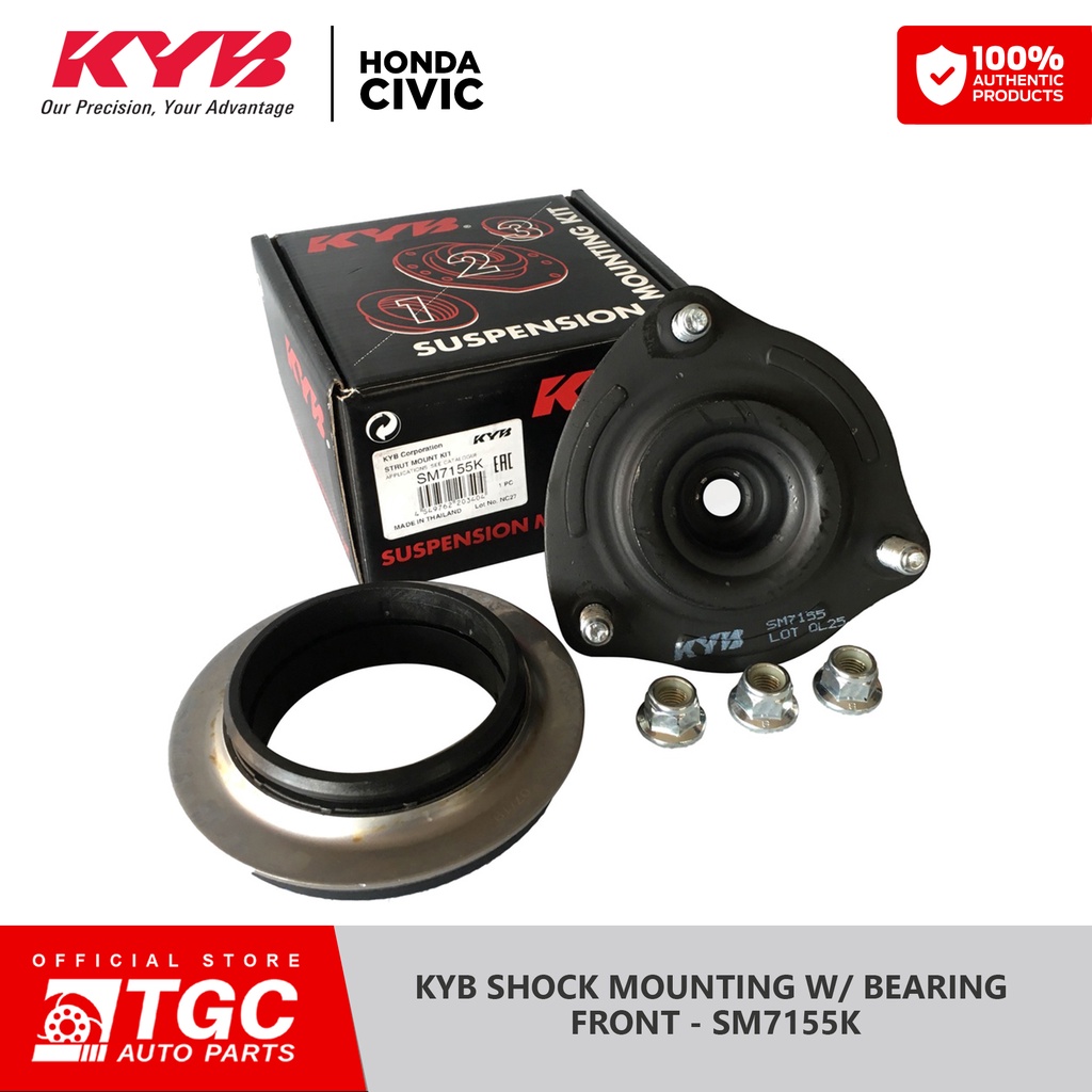 KYB KAYABA Front Shock Mounting Honda Civic 2006 - 2012 with Bearing ...