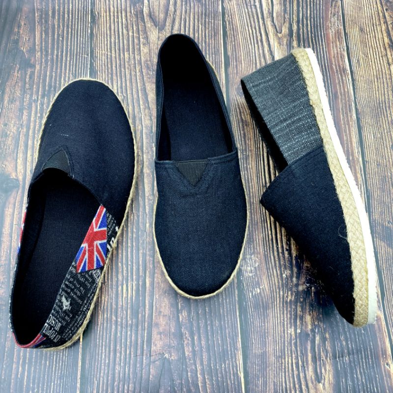 Toms inspired Espadrilles for Men (Blacks) Shopee Philippines