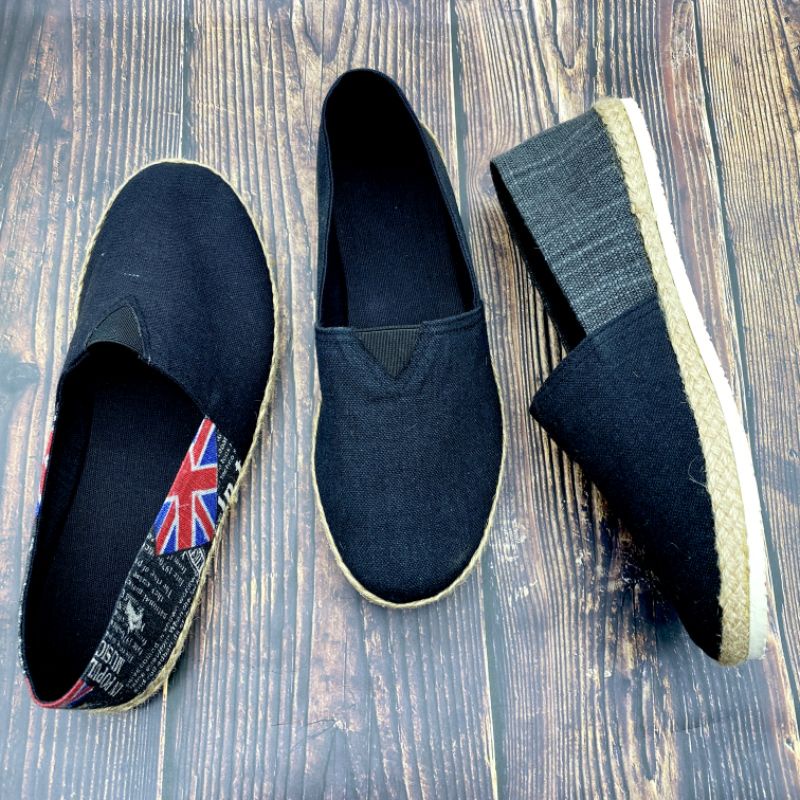 Toms inspired Espadrilles for Men (Blacks) | Shopee Philippines