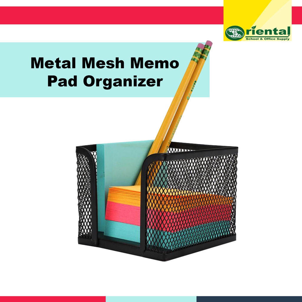 Metal Mesh Memo Pad Organizer Memo Pad Holder Shopee Philippines