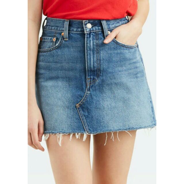 levi's premium deconstructed skirt