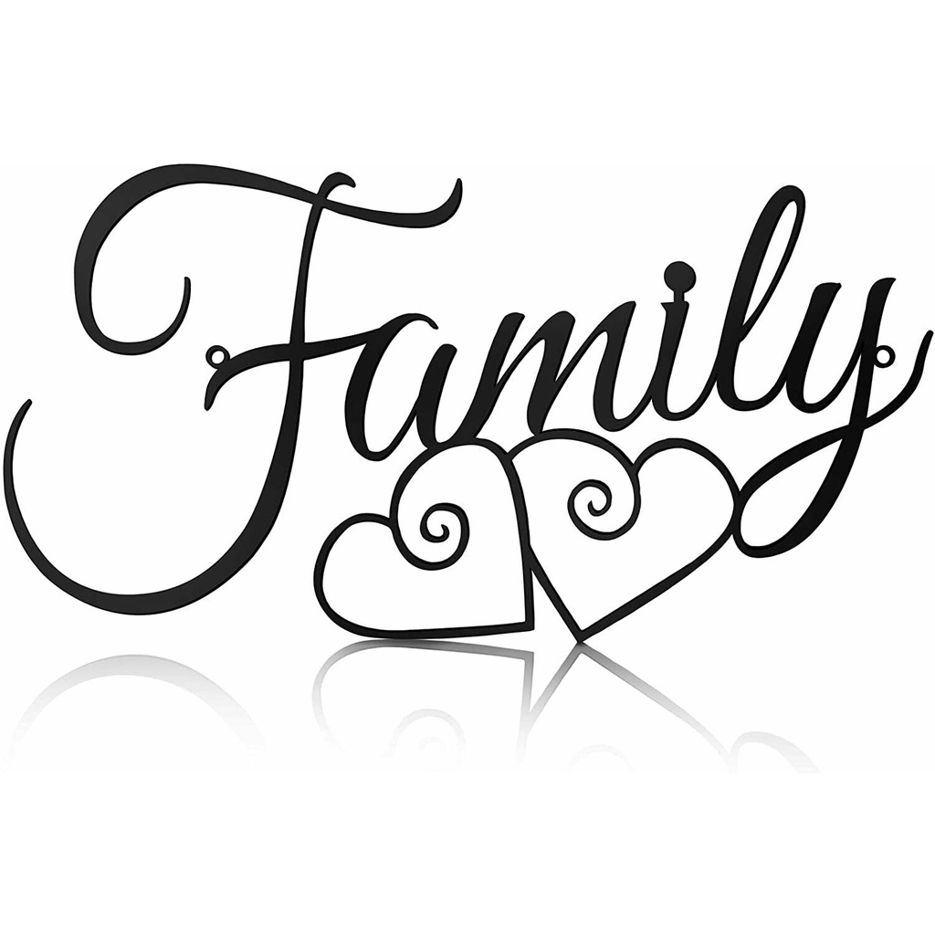 Family Wall Sign Family Wall Decor Sign Family Word Wall Art Family