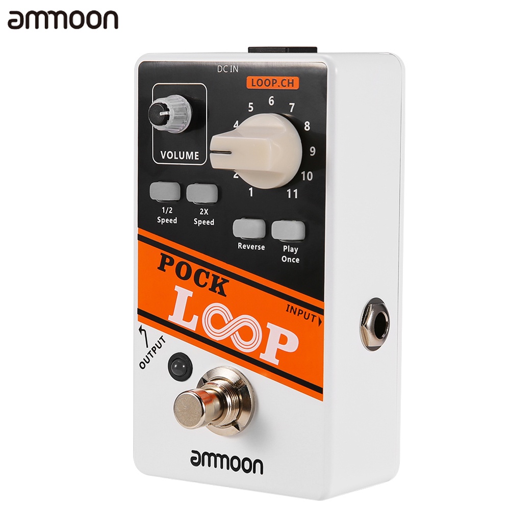 Ammoon POCK LOOP Looper Guitar Effect Pedal 11 Loopers Pedal Loop