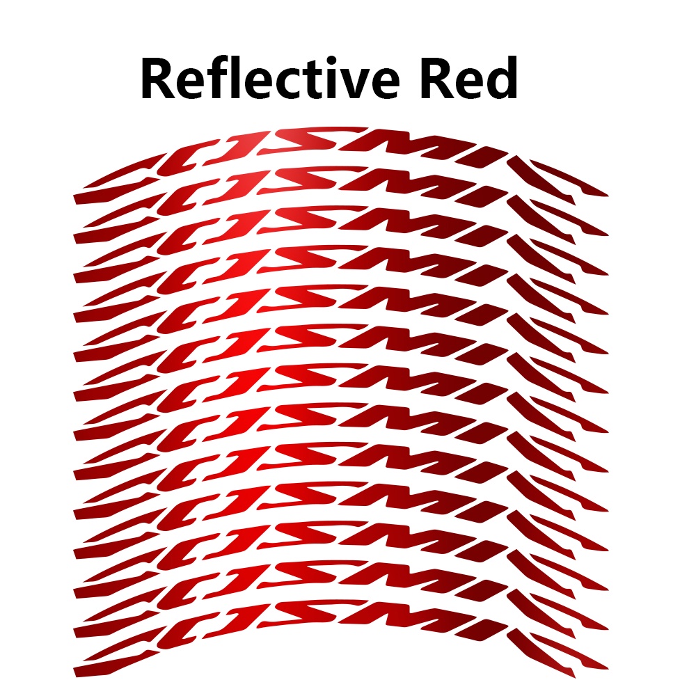 reflective bike rim decals