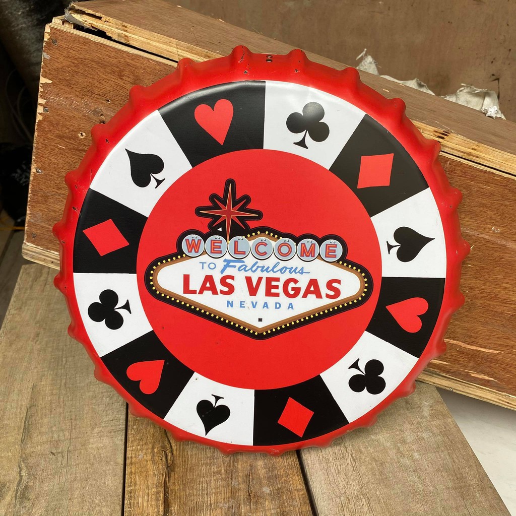 Las Vegas Metal Sign Wall, Metal Tin Sign Las Vegas