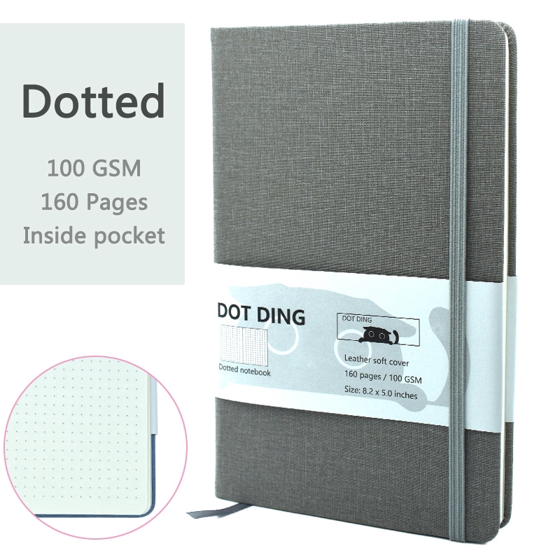 Dotted notebook 100 GSM Bullet Journal Planner A5 Bujo Cloth hardcover