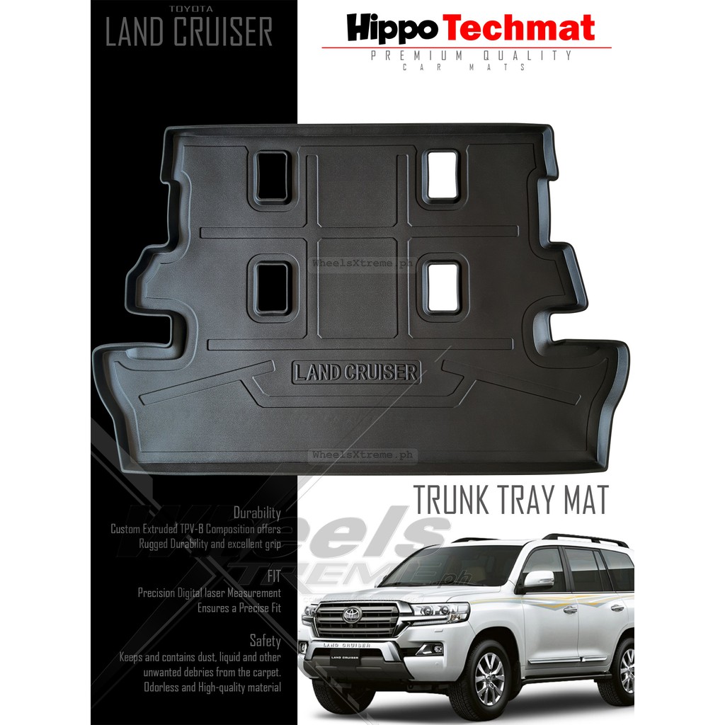 Landcruiser Lc200 2015 to 2021 Hippo Pro series Deep Dish Matting Thailand Made Cargo / Trunk