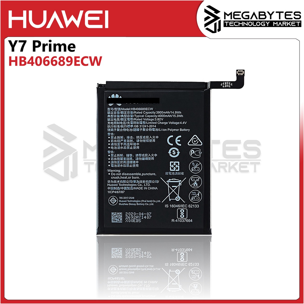 Original Battery For Hµawei Y7 Prime Model HB396689ECW Model ...