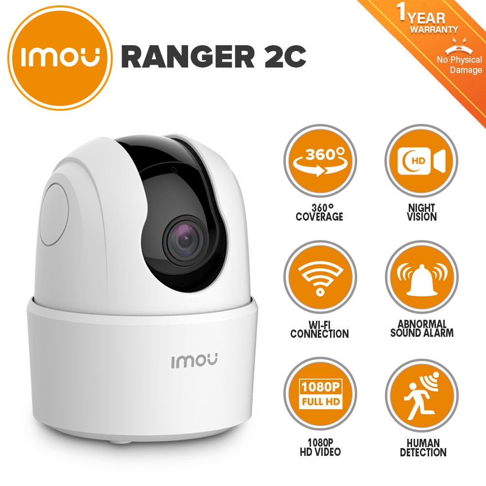 Imou IPC-TA22CN-D | 1080P H.265 Wi-Fi Pan & Tilt Camera | Shopee ...