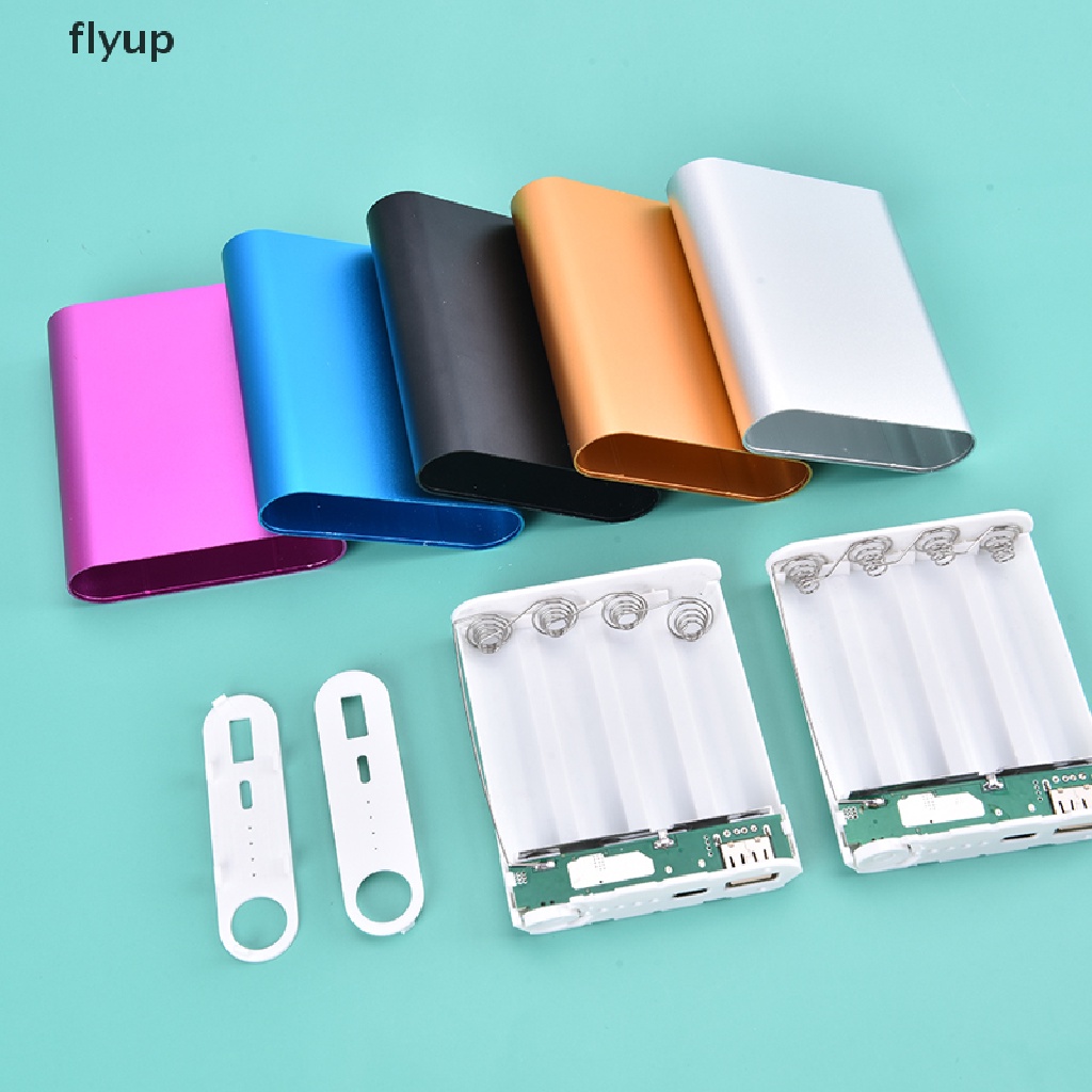 flyup Metal Power Bank DIY Kit TypeC Storage Case Box Free Welding