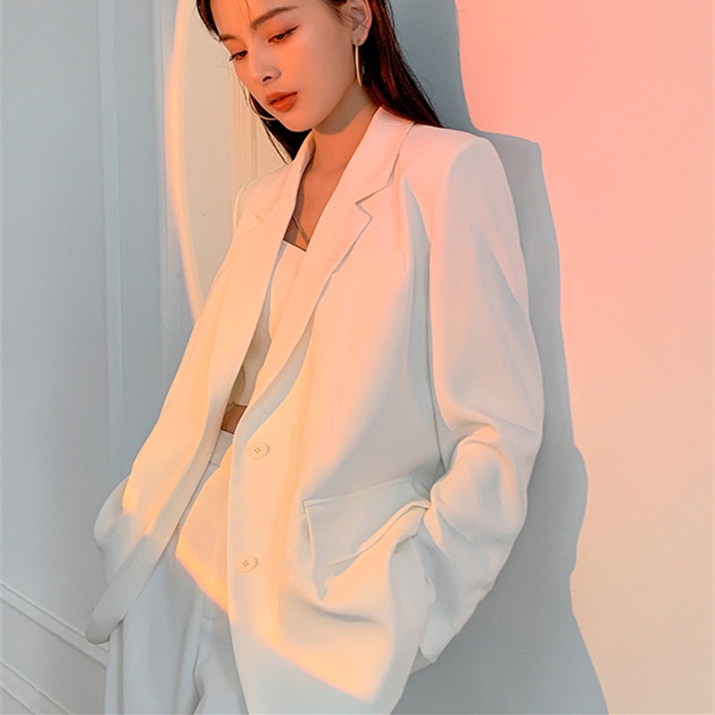 White suit jacket female high-end spring and autumn Korean style
