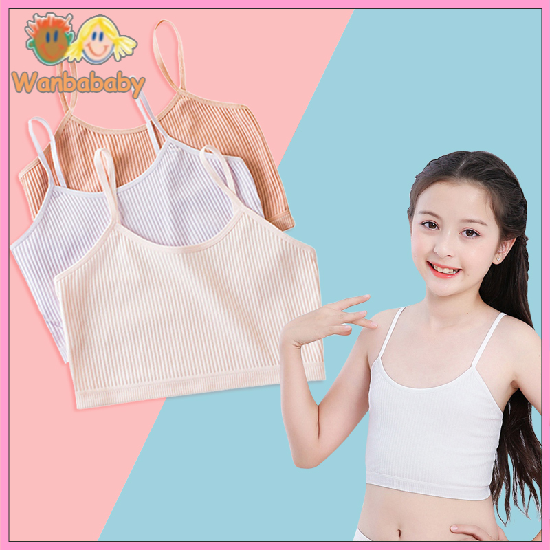 Comfy Sports Bra, Kids Cotton Teenage Underwear