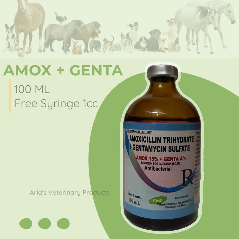 AMOX + GENTA |100ml | For animals only | Shopee Philippines