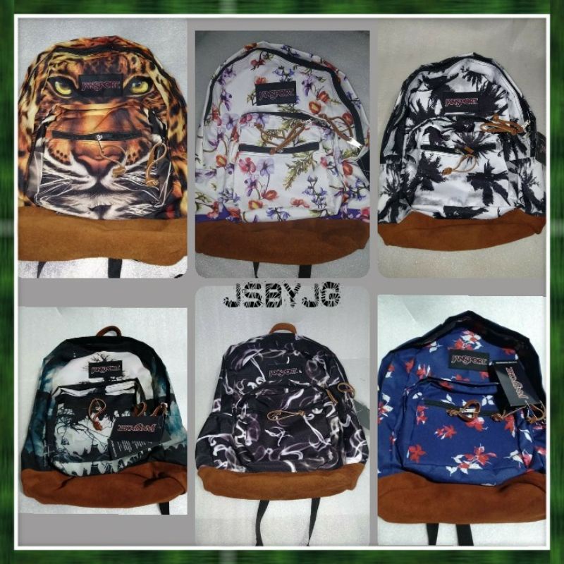 JS RP leather bottom Special FullPrint Designs backpack Shopee