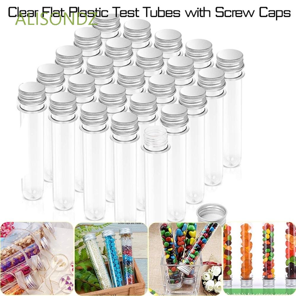 ALISONDZ 25pcs Test Tube Bottle Clear Candy Containers Transparent Test