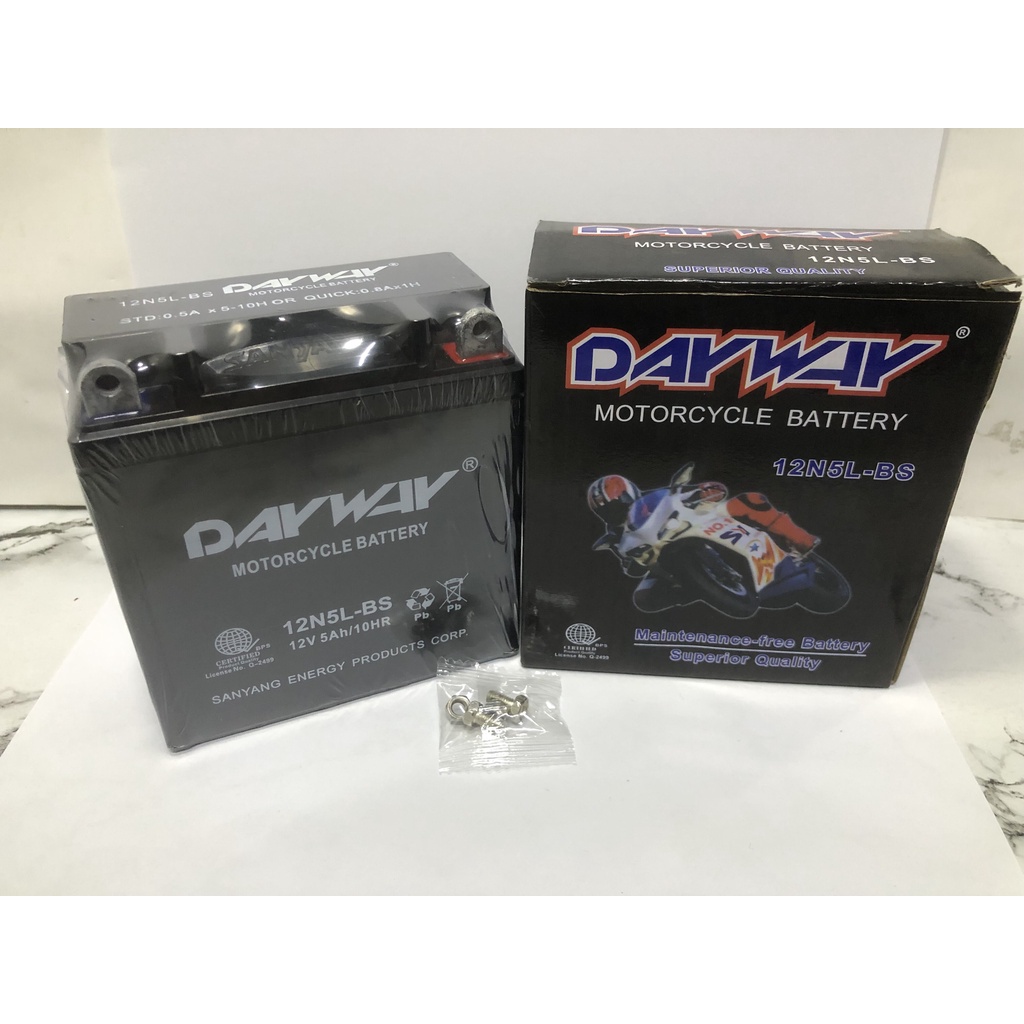 DAYWAY BATTERY 12N5LBS (MIO SPORTY) Shopee Philippines
