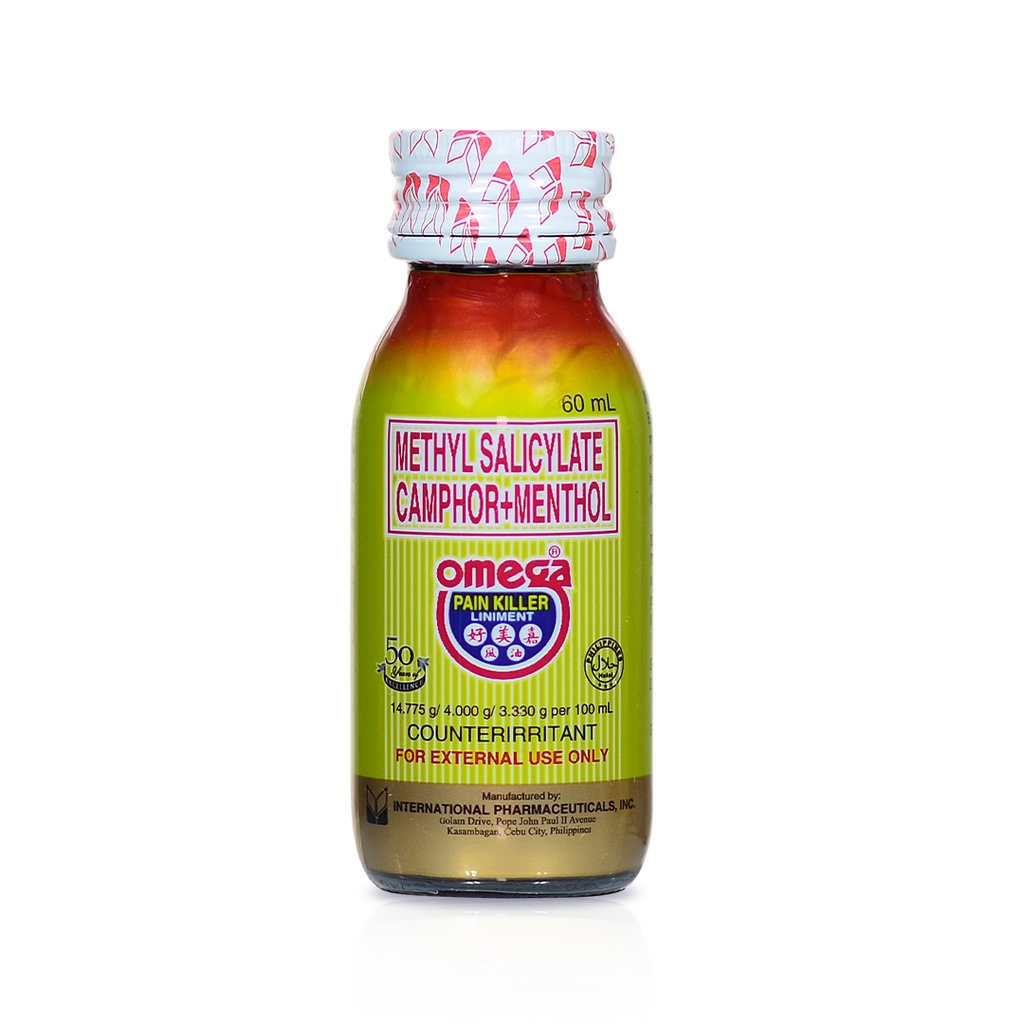 Omega Pain Killer Liniment 60ml Shopee Philippines