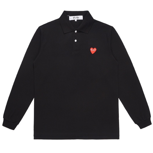 Black cdg polo on sale