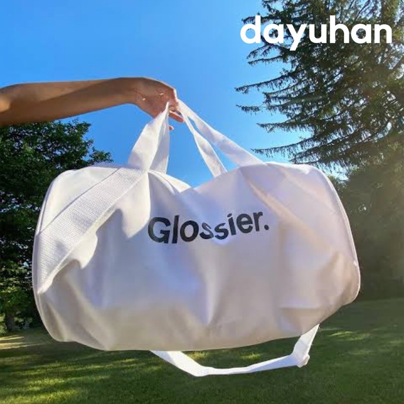 Glossier cheap duffle bag