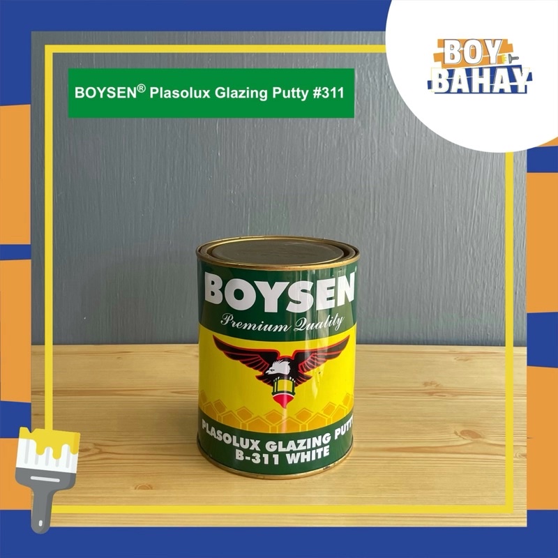 Boysen Plasolux Glazing Putty White B311 Liter Size Shopee Philippines