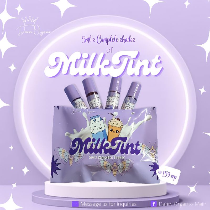 Milk Tint Sets new packaging (10ml & 5ml) | Shopee Philippines