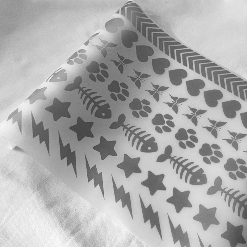 3x100cm Heat-Transfer Thermal Stickers Reflective Pet Tape Sticker ...