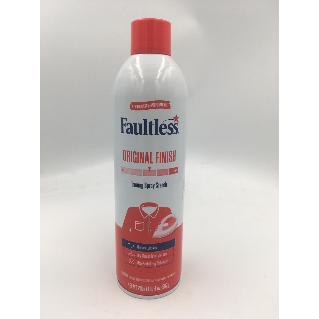 FAULTLESS Ironing Enhancer Spray Starch 585ml/567g (20oz) | Shopee ...