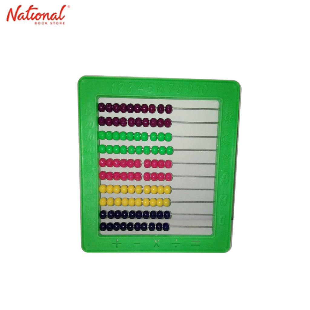 Educational Plastic Abacus 8809A, Green National Book Store Shopee Philippines