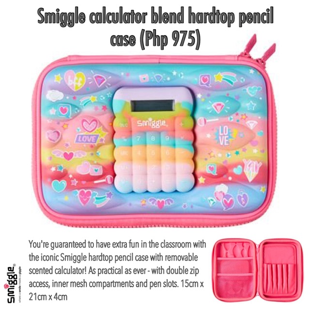 Smiggle Calculator Blend Hardtop Pencil Case Shopee Philippines