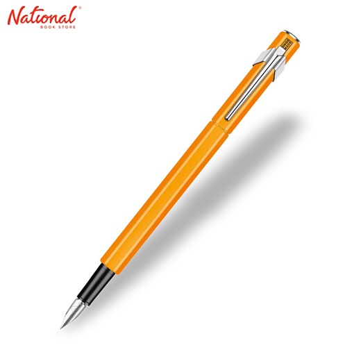 Caran D'Ache 849 Fountain Pen Medium Nib Fluorescent Orange 840.03 ...