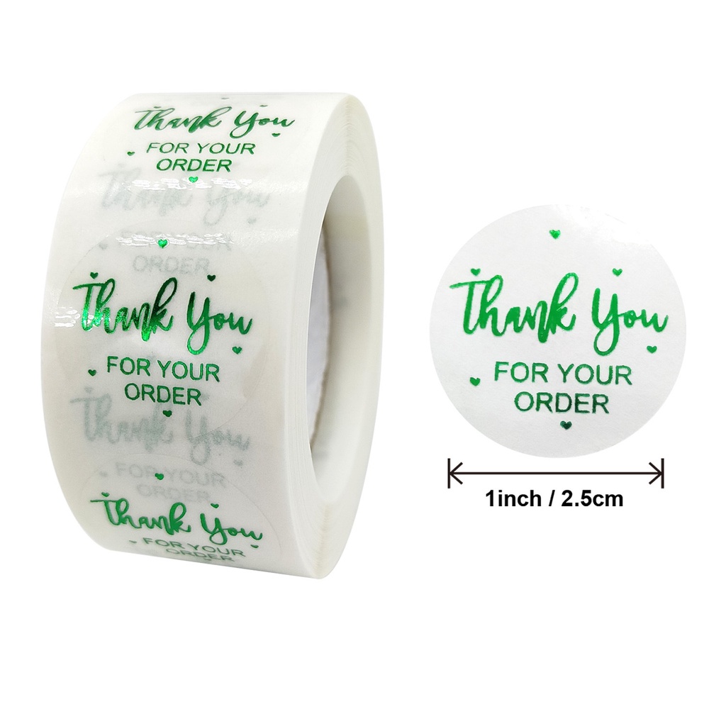 500pcs thank you for your order sticker Thanks for Shopping Small Shop ...