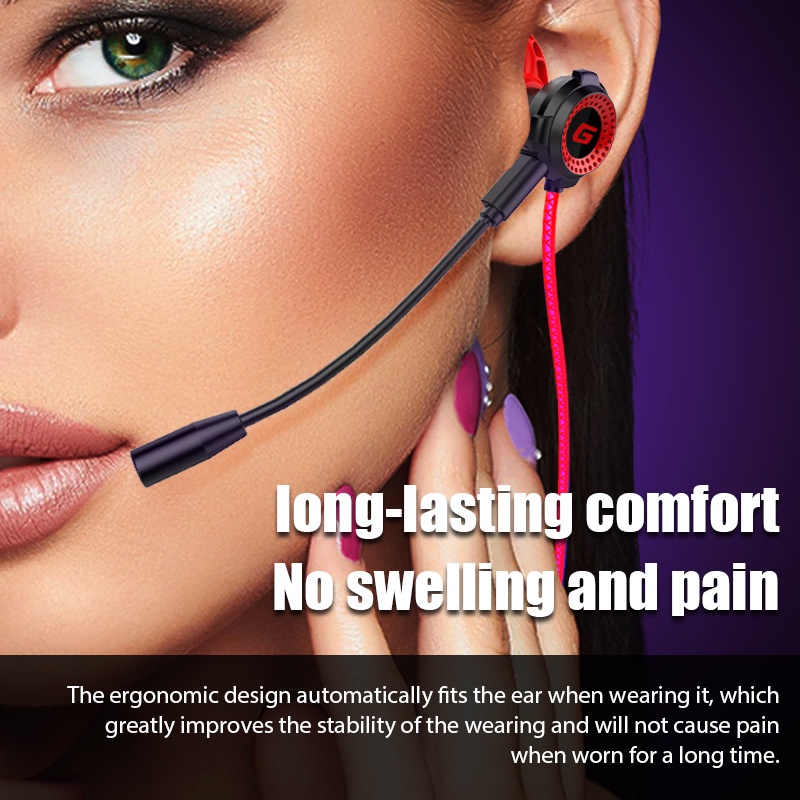 【COD】G11-A universal wired in-ear dual-microphone bass surround gaming ...