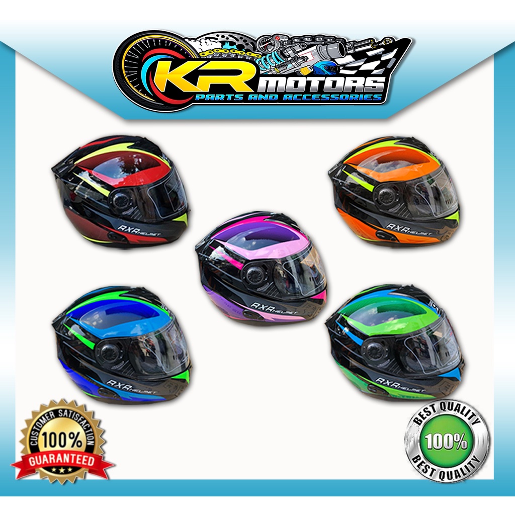 RXR 691-6 Full Face Motorcycle Helmet with BPS Sticker Shopee