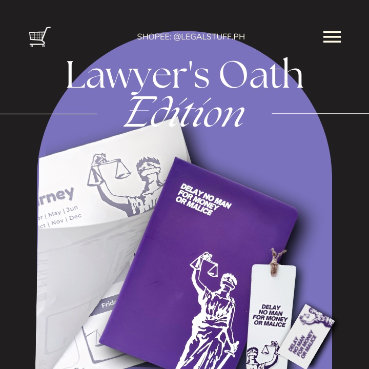 Notebook and Weekly Planner Lawyer's Oath Edition Shopee Philippines