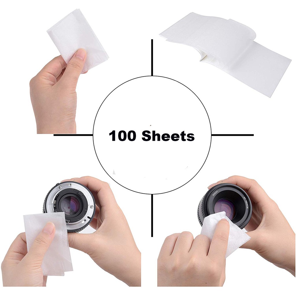 100 Sheets Ultrasoft Microscope and Camera Lens Cleaning Paper Tissue