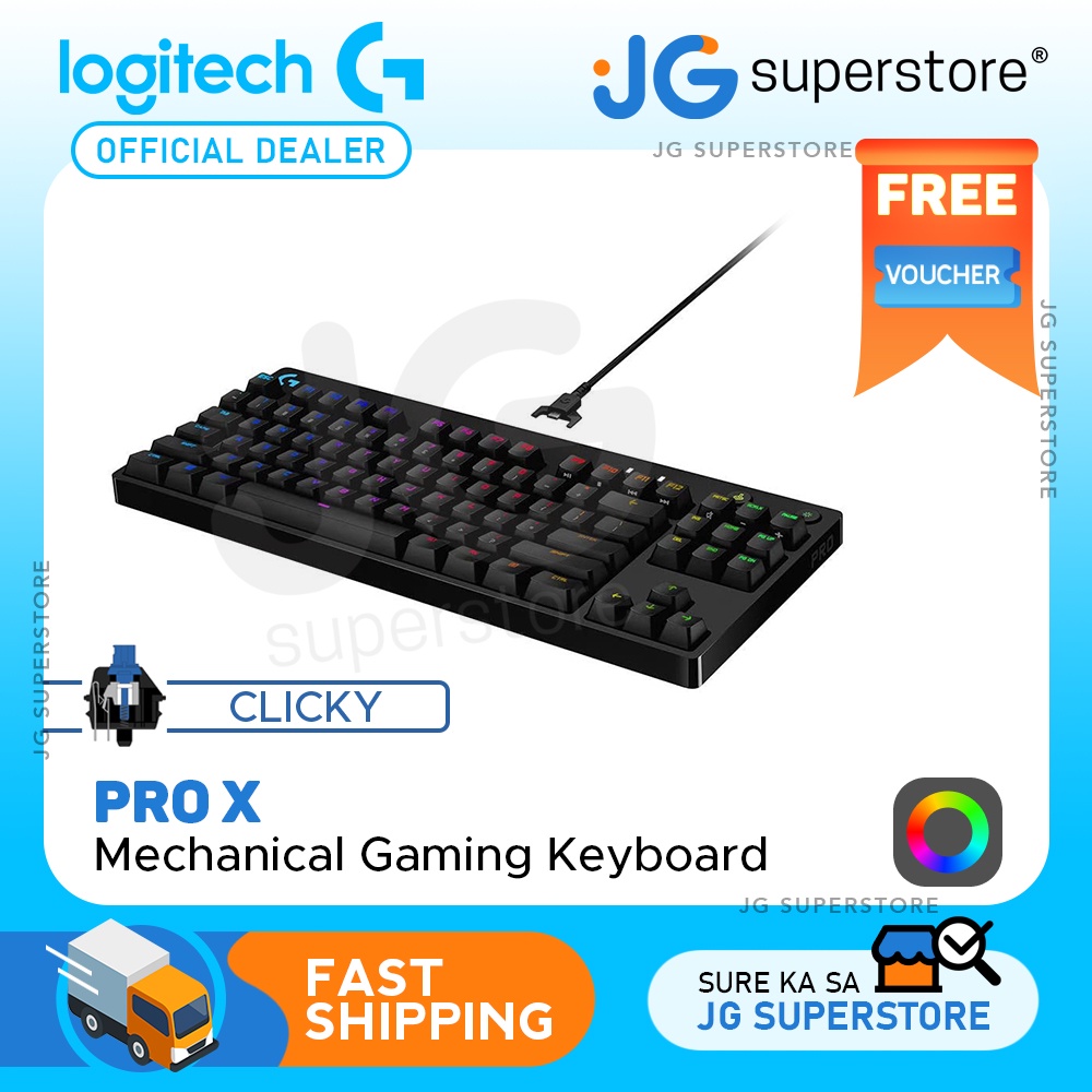 Logitech G Pro X TKL Mechanical Gaming Keyboard Hot Swappable ...