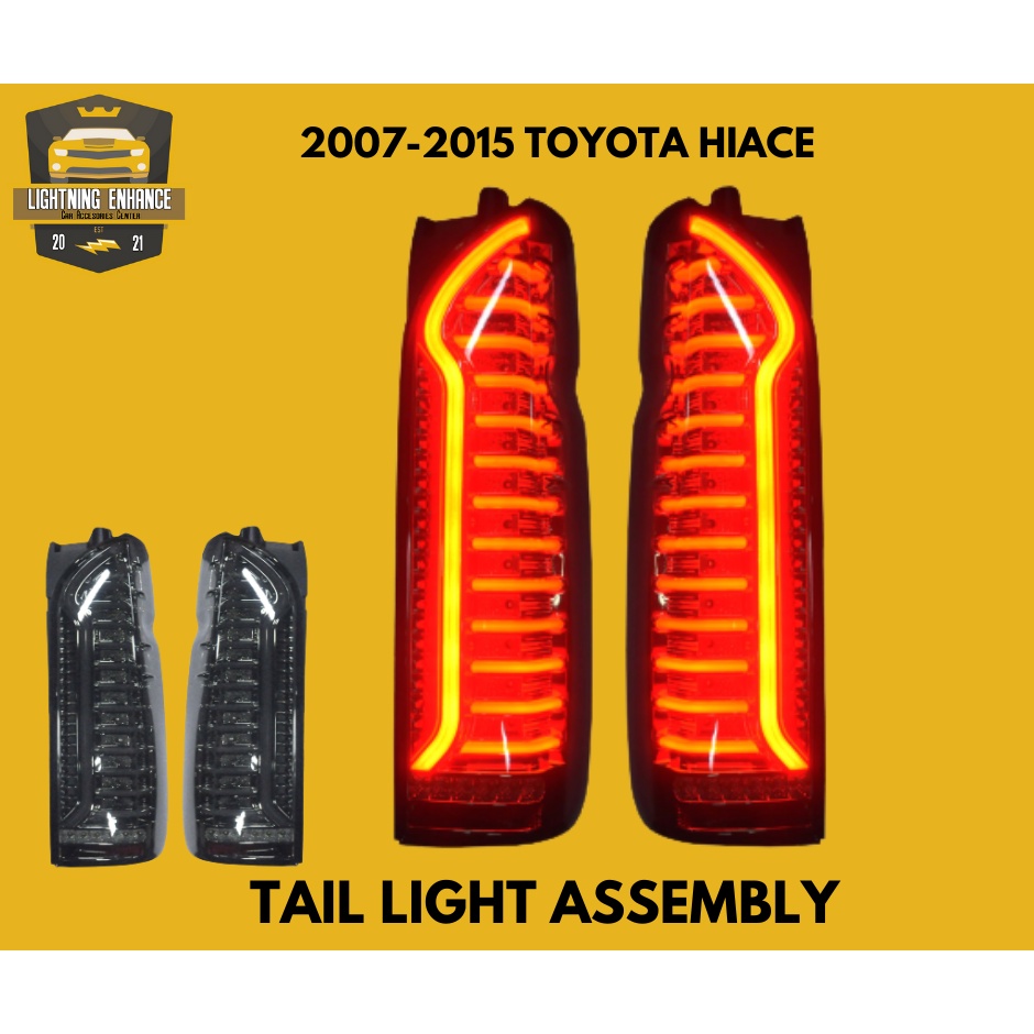 20072015 TOYOTA HIACE Smoke LED Pair Tail Light Assembly / Taillight