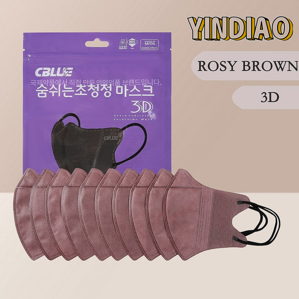 10pcs 3D/KF94/KN95 Korean Face Mask Nonwoven Protection Filter KN94