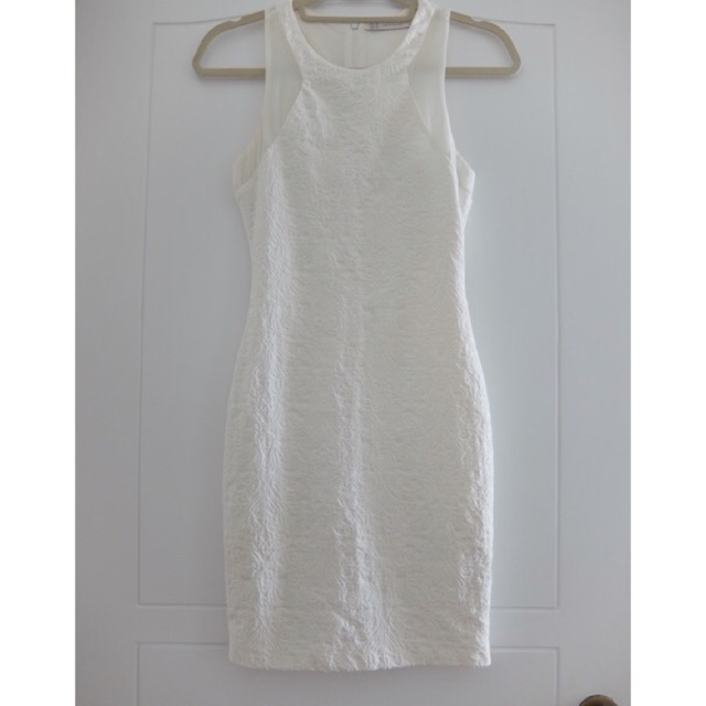 Zara trf white store dress