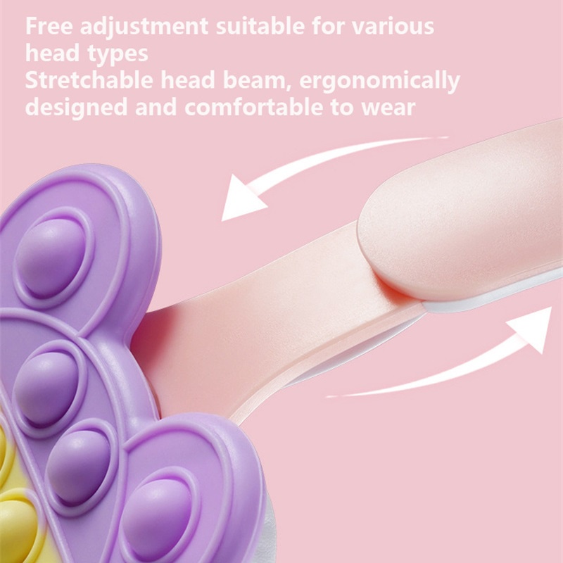 Pink Cute Cat Ear Wireless Bluetooth RGB Kids Headsets Noise Cancelling ...