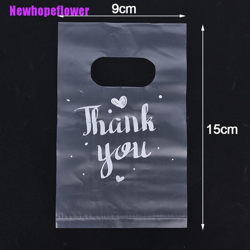 CKFR 100Pcs Mini Thank You Plastic Gift Bags Wedding Candy Bags ...