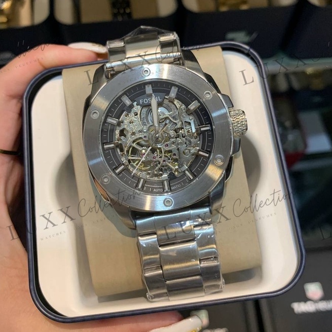 Fossil skeleton sale mechanical watch