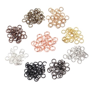 50-200pcs/lot 4 6 8 10 12 mm Open Jump Rings Double Loops Gold Color Split  Rings Connectors For Jewelry Making Supplies DiY