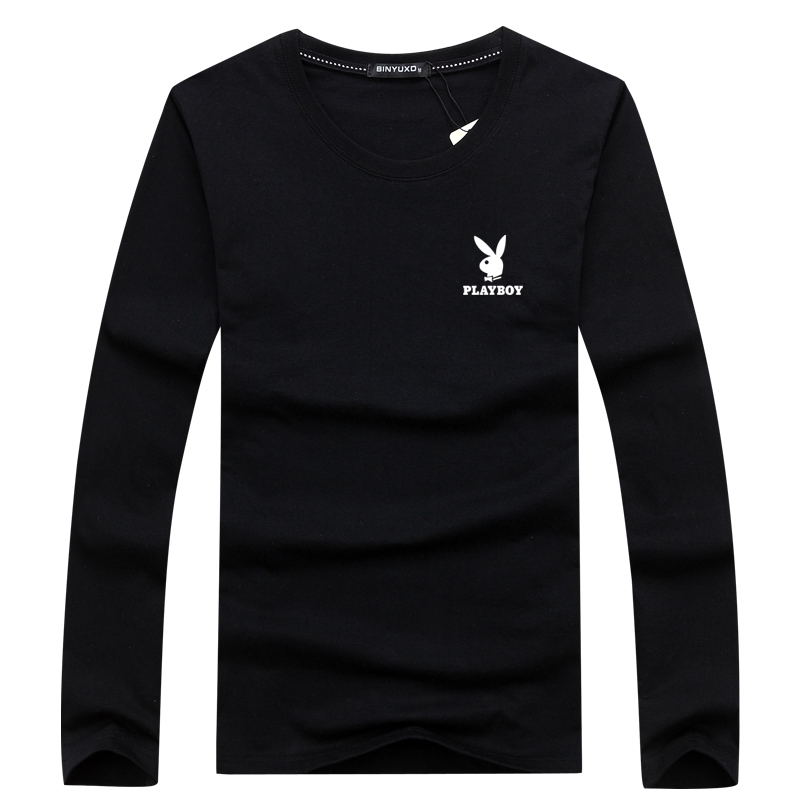 Fashion Rabbit PLAYBOY Man Print T shirt Unisex Multicolor O neck Long Sleeve Loose Couple Casual Top S 5XL Shopee Philippines