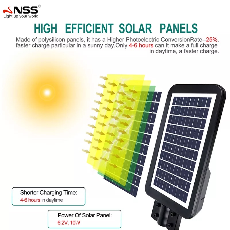 NSS Solar Street Light Outdoor Waterproof Solar Flood Light With Remote ...
