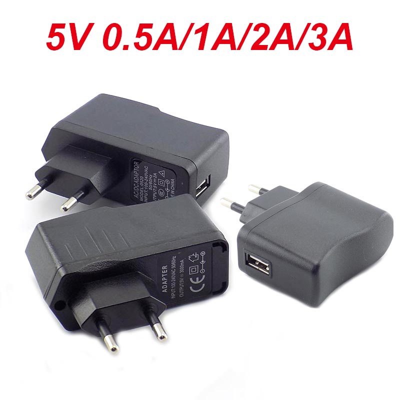 Stromanschlussbuchse DC 5,5mm – 12V 1A, Euro-Stecker 100-240V, Schwarz – Universelles Netzteil