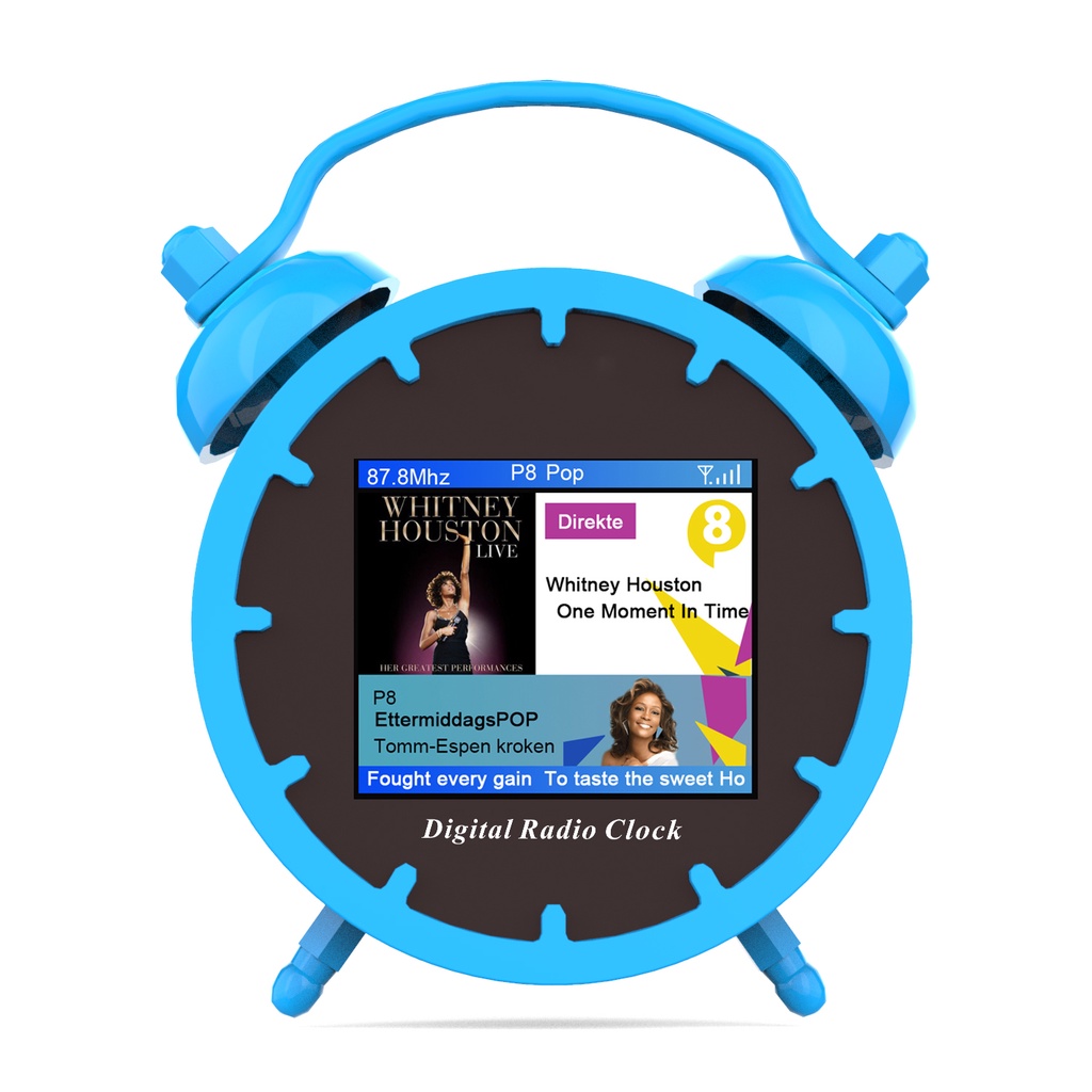 Digital DAB/DAB+/FM Radio with Alarm Clock BT Music Player Support TF