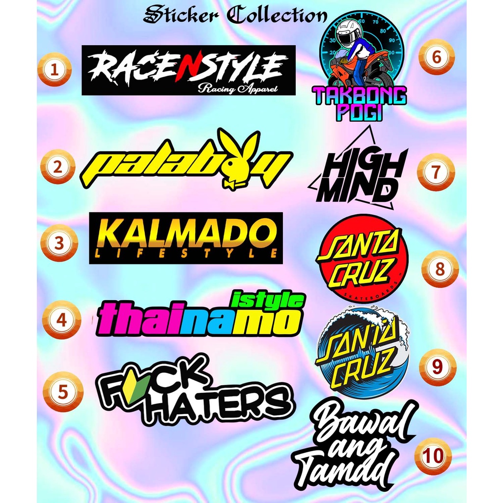 Vinyl Laminated Stickers Decals for Motorcycle r01 | Shopee Philippines