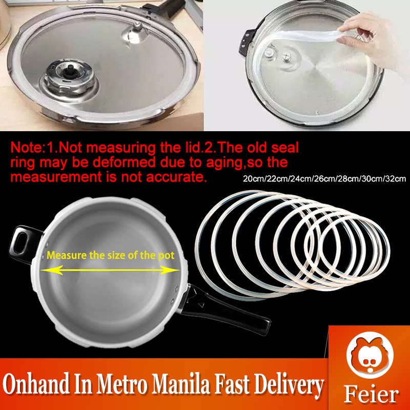 ∏ ﹉【Ready Stock】White Silicone Pressure Cookers Rubber Gasket Sealing